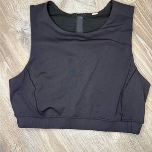 Lululemon Black Cropped Sports Bra Size 6